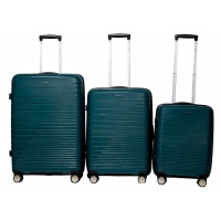 Комплект валіз Snowball 33703 колір темно-зелений