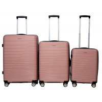 Комплект валіз Snowball 33703 колір рожеве золото