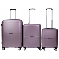 Комплект валіз Snowball 49103 колір фіолетовий