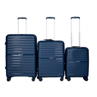 Комплект валіз Snowball 49203 колір темно-синій