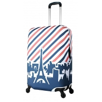 Чохол для валізи Airtex 337/EIFFEL різнокольоровий розмір середній M