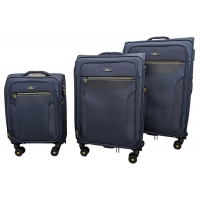 Комплект валіз Worldline Airtex 616 колір темно-синій