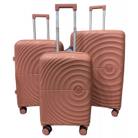 Комплект валіз Madisson Snowball 42203 колір рожеве золото