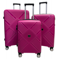 Комплект валіз Madisson Snowball 53103 колір малиновий