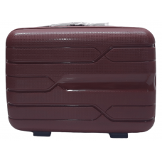 Б'юті-кейс Milano bag 0306/14 колір бордовий розмір великий L