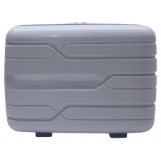 Б'юті-кейс Milano bag 0306/14 колір срібний розмір великий L